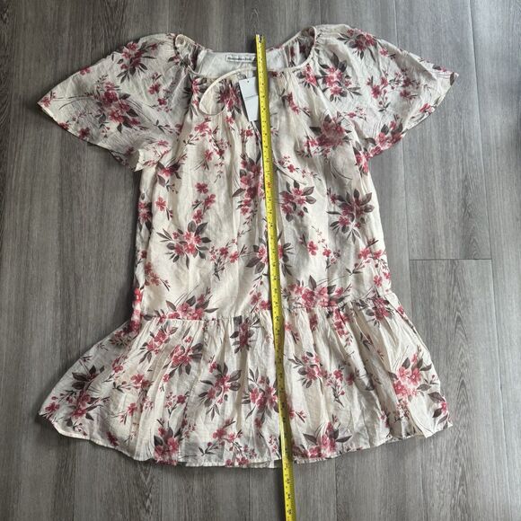 NWT Abercrombie & Fitch Floaty Dress XS Trapeze Mini Floral Boho Lightweight - Picture 7 of 11